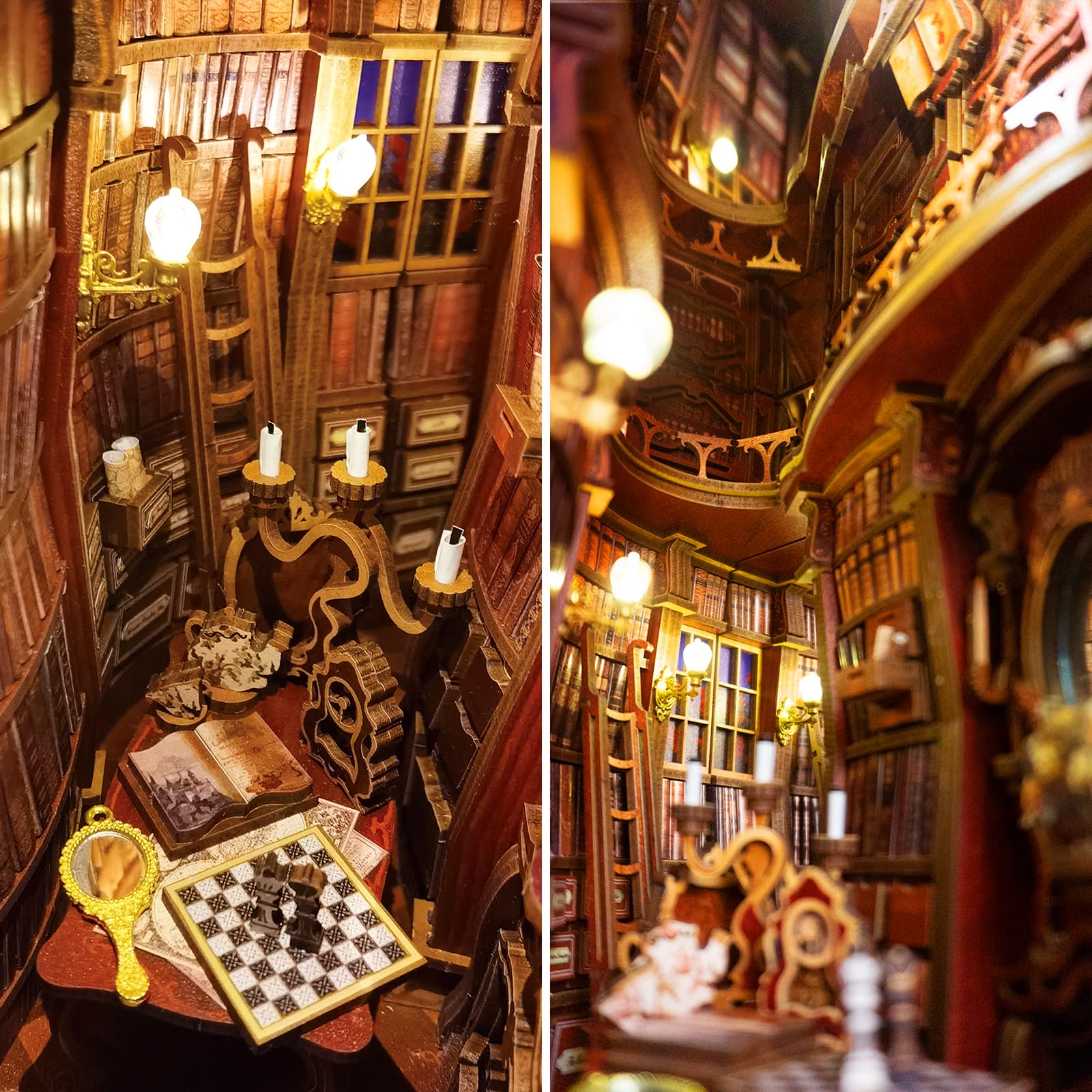 Amazon.co.jp: Joohour DIY ブックヌークキット ドールハウス